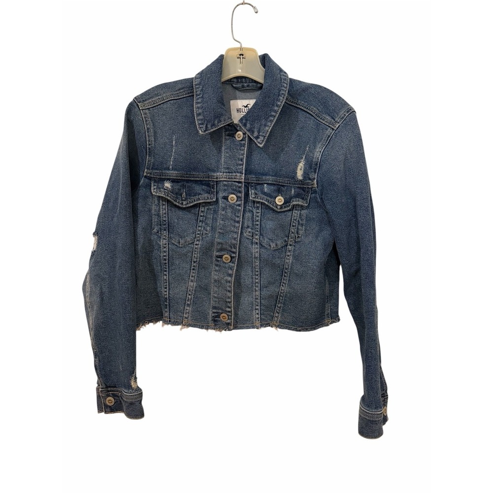 Hollister Cropped Denim Jacket